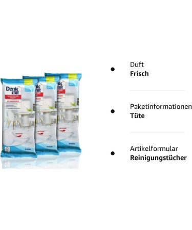 Denkmit Wet Floor Wipes - Pack of 3 (15 Wipes Each) | Effective Cleaning for Home & International Shipping - Buy Online on GoSupps.com