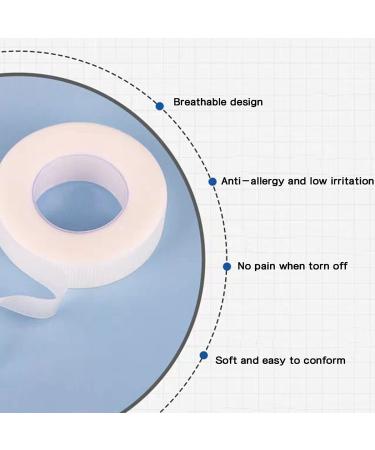 Roser Rose Eyelash Isolation Tape - 8 Roll Adhesive for Lash Extensions (0.5in x 9.8yds) - White Eyelash Band & Extension Tool - Buy Online on GoSupps.com