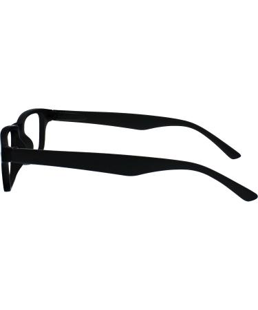 UV Reader Matt Black Rubberized Red Reading Glasses - 2 Pack for Men & Women | +3.50 Diopters - Stylish & Functional - Buy Online on GoSupps.com