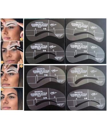 8 Eyebrow Stencils for Perfect Shapes & Thickening | International Shipping - Buy Online on GoSupps.com