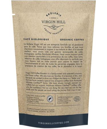 Virgin Hill Coffee - Organic Swiss Water Decaf - Smooth Intensity & Medium Roast - Three Quarters of a Pound of High-Grade Coffee Beans - 12oz / 340 grams Whole Bean 12oz. / 340 grams - Buy Online on GoSupps.com