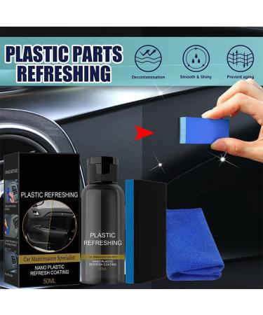 |Most Gifted| 2024 New Plastic Refreshing Coating Car Plastic Revitalizing Coating Agent Plastic Parts Refurbish Agent for Car Automotive Interior Cleaning Agent - 30ml/50ml * 1/2/3/4 (3Count (Pack of 3)*30ml) - Buy Online on GoSupps.com