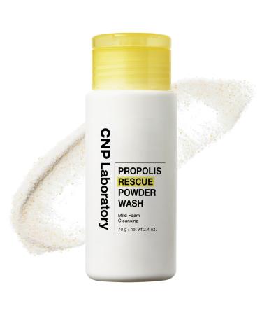 CNP Propolis Rescue Powder Wash Exfoliating Face Wash with AHA & PHA for Dry Sensitive Skin Dermatologically Tested 2.4 oz.