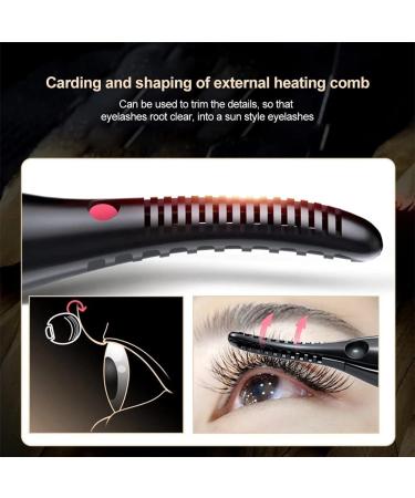 Decqerbe Heated Eyelash Curler Electric Eyelash Comb Rechargeable Lash Curler for Makeup Long Lasting Curling Eye Lashes - Buy Online on GoSupps.com