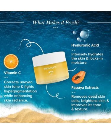 Glow+ Jello Face Moisturiser | Oil-Free Gel with Vitamin C & Papaya | Illuminating Hydration for Radiant Skin | 1.76 Oz | International Shipping Available - Buy Online on GoSupps.com