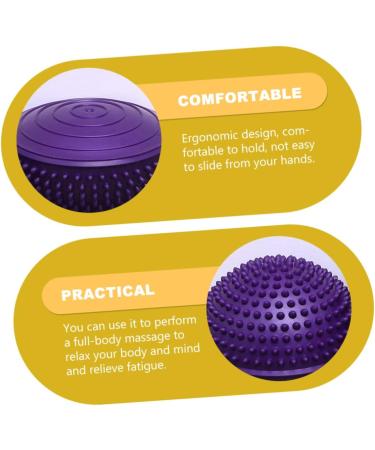 JECOMPRIS 2ST Durian Ball Tool - Neck & Trigger Point Massage Device for Muscle Relaxation | Outdoor & Yoga Equipment | PVC Violet - Buy Online on GoSupps.com