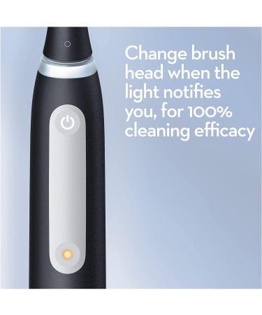 Oral-B iO4 2x Electric Toothbrushes For Adults Christmas Gifts For Women / Him 2 Toothbrush Heads & 1 Travel Case 4 Modes With Teeth Whitening UK 2 Pin Plug Black and White + Refills Black Travel - Buy Online on GoSupps.com