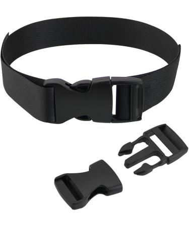 Golrisen 10 Yard Nylon Belt Strap - 25mm Luggage Straps with Buckle & 6 Pairs of Plastic Clips for Travel Camping Hiking - Durable Black Nylon Packaging Straps - Buy Online on GoSupps.com