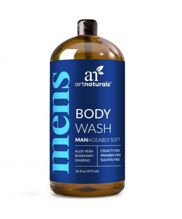 artnaturals Men s Fresh Body Wash Natural Shower Gel that Cleanses Refreshes Deodorizes & Moisturizing (16 Fl Oz -Pack of 1)