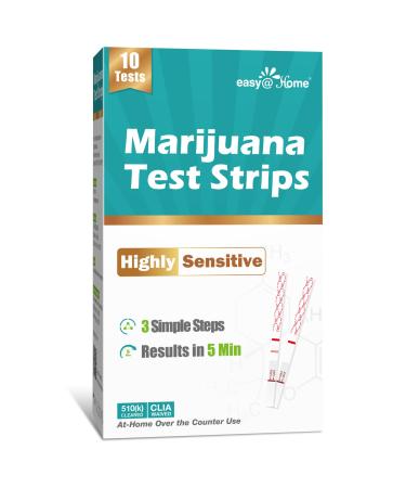 EasyHome Marijuana Test Strips: Detects The Metabolites of THC in Urine with Cutoff Level 50ng/mL- 20 Strips Highly Sensitive THC Test Kit for Home Use -Instant Results in 5 Minutes #ESTH-115