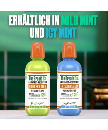 The Breath Co Mouthwash 500ml - Long-Lasting Fresh Breath & Gum Care | Antibacterial Alcohol-Free Mint Flavor - Buy Online on GoSupps.com