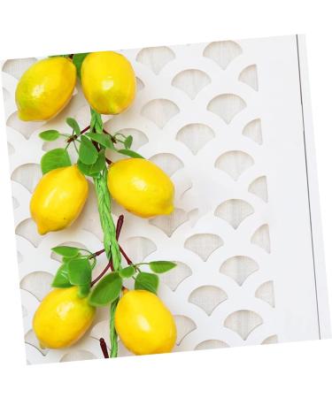 Abaodam 4 Bunches Imitation Lemon Skewers Toys Lemons Fruit Front Door Wreath Hanging Lemon Decor Model Girl - Buy Online on GoSupps.com