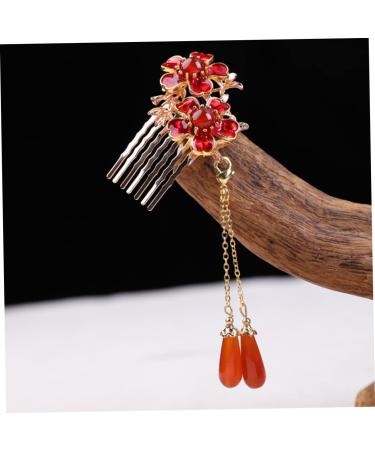 Ipetboom 1pc Hair Comb Women Hair Accessories Wedding Hair Clip Hair Jewels for Women Hair Retro Insert Comb Japanese Decor Agate Wedding Hair Decor Combs Pearl China Miss Copper - Buy Online on GoSupps.com