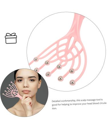 Frcolor Head Massage Device - Multi-Purpose Scalp Washer & Shampoo Massage Brush - Pink - Ultimate Hair & Scalp Spa Experience - Buy Online on GoSupps.com