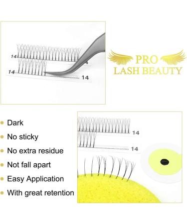 4D-C-0.10-8-15 Mix Pre Made Fan Eyelash Extensions - Russian Volume Lashes 0.07 0.10 Pre Fanned Long Stem C D Curl - 8-15 Mix & CG - Premade Fans Eyelash Extension - Buy Online on GoSupps.com