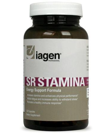 Iagen Professional SR Stamina Natural Stress Support Supplement - Maca Root Powder with Ashwagandha for Enhanced Energy Stamina Athletic Performance and Memory - 120 Veg Capsules - USA Made