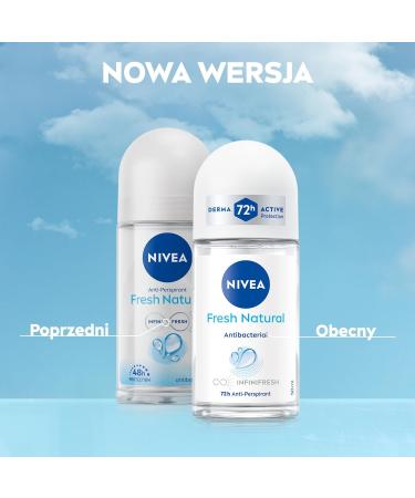  NIVEA NIVEA Black & White Fresh Natural Antiperspirant Ball 2x50ml - Buy Online on GoSupps.com