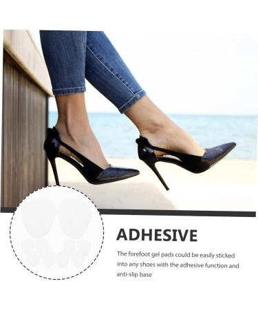 NOLITOY High Heel Insoles - 15 Pairs Anti-Slip Gel Cushions for Comfort & Support | Forefoot Pad Shoe Accessories - Buy Online on GoSupps.com