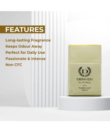 Hamilton Imperial Perfume - 60ML | Eau de Parfum - For Men | Long Lasting Luxury Scent Fragrance | 2.02 Fl Oz - Buy Online on GoSupps.com