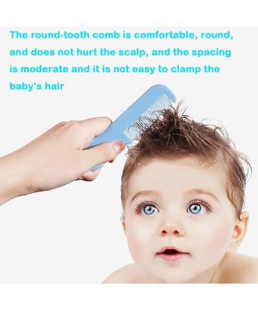 Baby Hair Brush Set with Wooden Handle & Silicone Cradle Cap Brush - Soft Goat Bristles for Newborns & Toddlers - Ideal for Cradle Cap - Perfect Baby Registry Gift - Buy Online on GoSupps.com