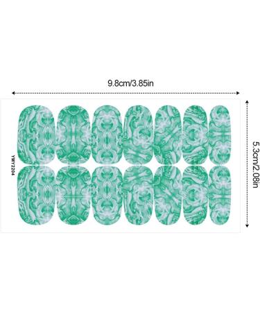 1 Sheet Fashion Waterproof Women Self-Adhesive Marble Printed Nail Art Decals Nail Stickers Tips Manicure Kit(1) - Buy Online on GoSupps.com