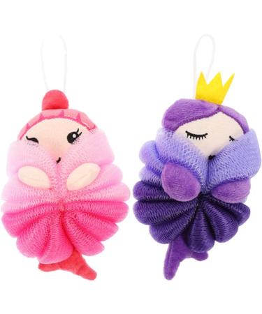 Angoily 8 Pcs Cartoon Bath Balls & Scrubbers - Kids Exfoliating Shower Sponge | Soft Bathing Pouf & Loofah for a Gentle Clean - Buy Online on GoSupps.com