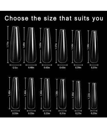 SXC Cosmetics XXL Nail Tips and Glue Gel Kit - 3 in 1 Gel Nail Glue, 240 Coffin Nail Tips for DIY Nail Art (G43) - 244 Piece Set - Buy Online on GoSupps.com