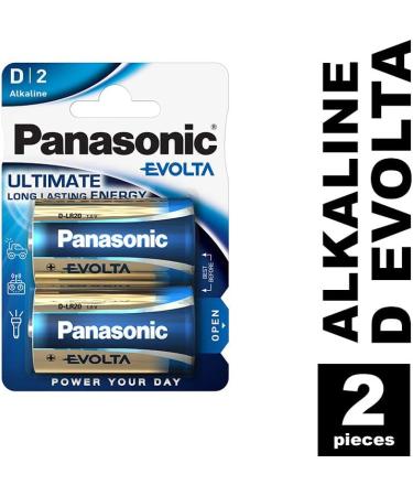 Buy Panasonic LR20EGE Evolta Alkaline D Battery (Pack of 2) - Long-lasting Power for All Devices - International Shipping Available - Buy Online on GoSupps.com