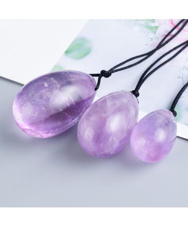 Crystal Kegel Female Pelvic Floor Muscle Exercise Tightening Ball Postpartum Recovery Tightening Ball Massager Purple