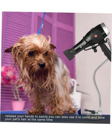 360 Degree Hair Dryer Stand | Hands-Free Stainless Steel Holder | Suction Mount for Smooth Glass Desktops - International Shipping Available - Buy Online on GoSupps.com
