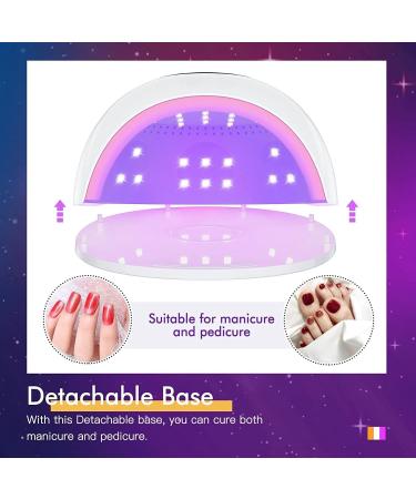 82W UV Nail Lamp - Quick Curing LED Light for Gel Nails with Auto Sensor 3 Timers & LCD Display - Professional Gel Polish Dryer for Home & Salon - Buy Online on GoSupps.com