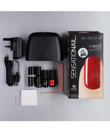 SENSATIONAIL Gel Polish Starter Kit (including lamp) Scarlet Red - Buy Online on GoSupps.com
