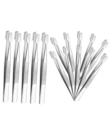 15 pieces of duck beak clip auxiliary clip eyelash extension tweezers stainless steel tweezers eyelash tweezers philatelia brief brand collectors fake eyelash tweezers coin tongs philately tool/910 AS Shown