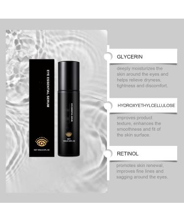 Retinol Eye Serum for Men Reduce Dark Circles & Puffiness Anti Aging Under Eye Cream with Glycerin & Retinol Hydrating Eyes Treatment for Wrinkles & Fine Lines Firming Bright Eyes Care (2pcs) - Buy Online on GoSupps.com