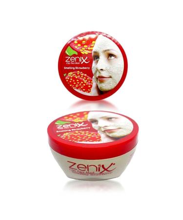 Zenix Men Face Mask Clay Strawberry 350G | Facial Care for Men & Women | Fights Pimples Blackheads & Impurities | Small Face Mask - Buy Online on GoSupps.com