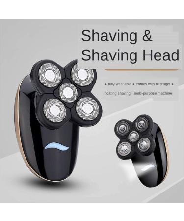 KouRy 5 in 1 Electric Shaver for Men | USB Fast Charging IPX7 Waterproof Rotary Razor & Grooming Set - Hair Clippers Facial Brush Nose Trimmer - Buy Online on GoSupps.com