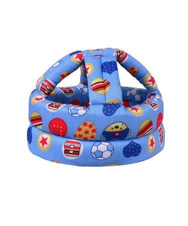Baby Head Protector for Crawling Infant Safety Helmet & Walking Baby Helmet for Age 6-36 Months Blue Football(1pc)