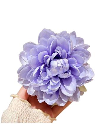 WDNIGLP Eye Catching Plastic Hair Clips with Large Flower Rose Lightweight Hair Clip Hair Accessories for Women Girls 8#