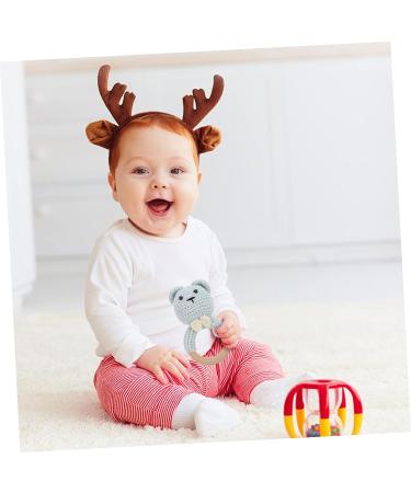 Toyvian Baby Teething Toy - Wooden Infant Chewing Toy for Soothing Relief | 13x7x5cm - Buy Online on GoSupps.com