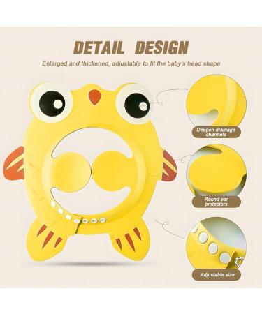 Shop Cute Cartoon Baby Shower Hood - Adjustable Hair Washing Protection Visor for Kids | Ideal Shampoo Shield for Eyes & Ears - Buy Online on GoSupps.com