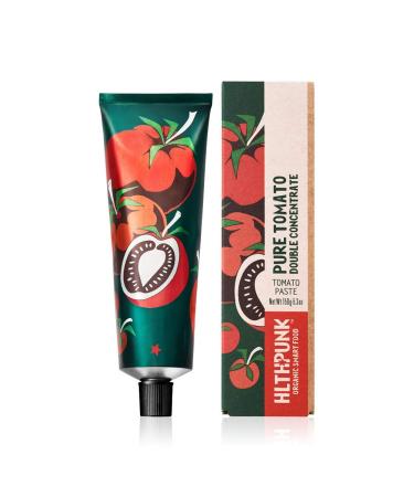 HLTHPUNK Organic Tomato Paste Tube | Double Concentrated | Premium Natural USDA Certified Italian Tomato Paste | Vegan, GMO-Free , Soy-Free, Salt-Free, Sugar-Free (150g) (1 PACK)