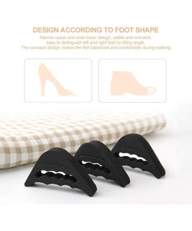 Adjustable Toe Filler Inserts - 4 Pairs for Women Men Unisex Shoes | Reusable Shoe Filler for Too Big Shoes - Black + Beige - Buy Online on GoSupps.com
