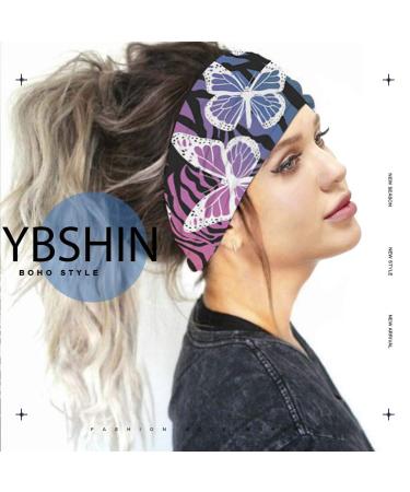 Boho Wide Headbands Black African Headwraps Set 6 - Buy Online on GoSupps.com