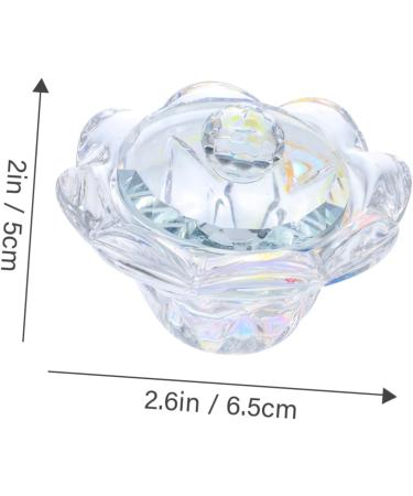 FRCOLOR Nail Art Cup 1pc Nail Art Crystal Cup Dish Nail Art Dish Cup Nail Glass Crystal Cup Glass Dapping Dish Glass Crystal Nail Liquid Cup Clear Plates Tool Crystal Liquid - Buy Online on GoSupps.com