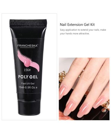 Beaupretty Acrylic Nail Gel Set - 7 Pieces Poly Nail Builder Gel Kit with Brush for Salon & Home Nail Art - Buy Online on GoSupps.com