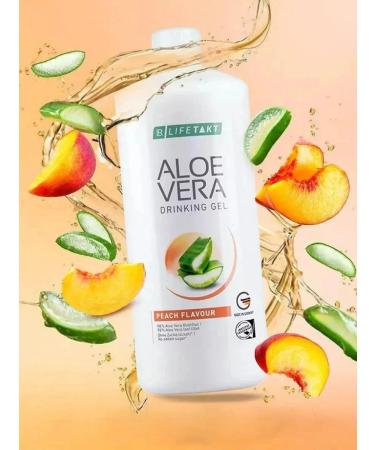 LR Lifetakt Aloe Vera Drinking Gel Peach Flavour Health Care Women Men Drink Every Day Natural Treatment Set of 3-1000 ml./33.3 fl.oz - Buy Online on GoSupps.com