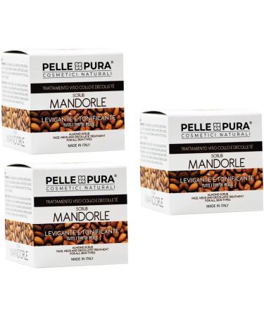  pelle pura cosmetici naturali Pelle Pura Acid Face Cream Almonds Scrub - Smoothing and Toning Natural Cosmetics 50 ml - Buy Online on GoSupps.com