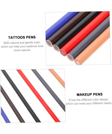FOMIYES 6pcs Eyebrow Pencil Lip Liner Set Waterproof Lip Liner Peel- off Brow Pencil Beauty Salon Pen Suite - Buy Online on GoSupps.com