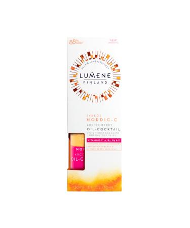 Lumene Nordic-C Arctic Berry Face Oil Cocktail - Antioxidant Serum with Vitamins C, A, E & B for Glowing, Even Skin Tone - 30ml - Buy Online on GoSupps.com