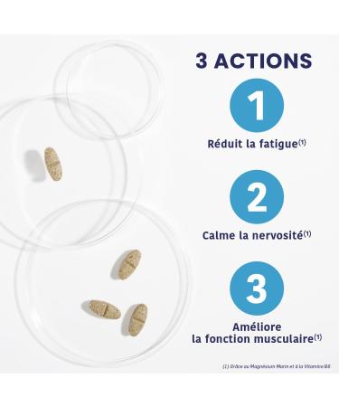 Santarome - Extra Strong Marine Magnesium - 360 mg per dose + 2 mg of Vitamin B6 - Fatigue & Nervousness - 45 Tablets - France - Buy Online on GoSupps.com